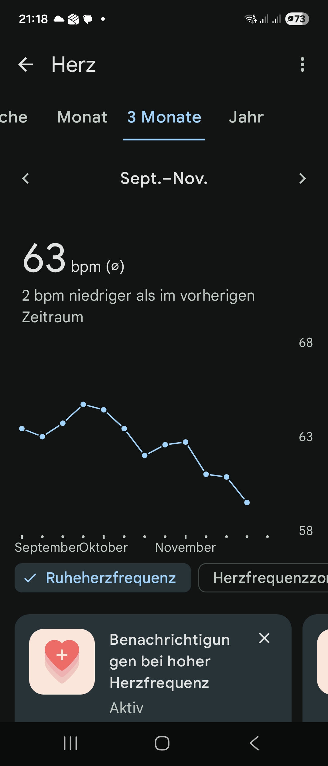 RuhePuls 2025 seit RISE drastisch gesunken